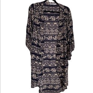 ELEPHANT PRINT DUSTER